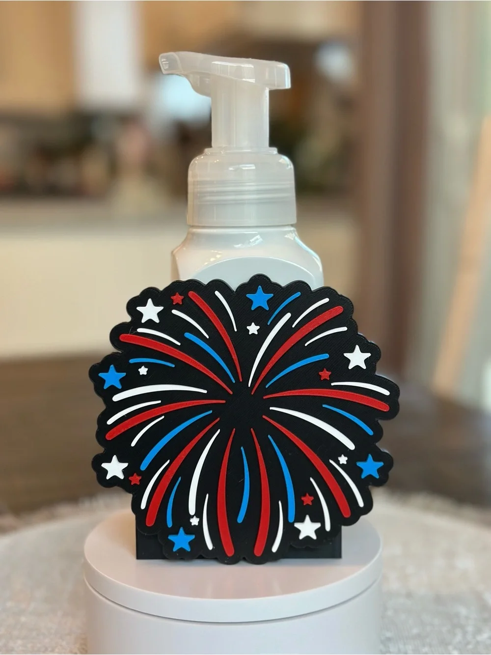 Patriotic Firework Soap holder for Bath & Body Works Bottles 4th Fourth of July